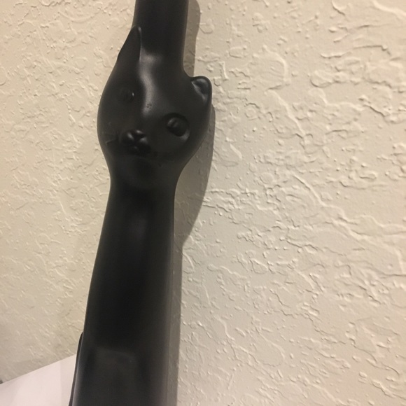 SOLD BLACK CAT Glass Bottle/Vase 500ml 13" Germany - Picture 2 of 6